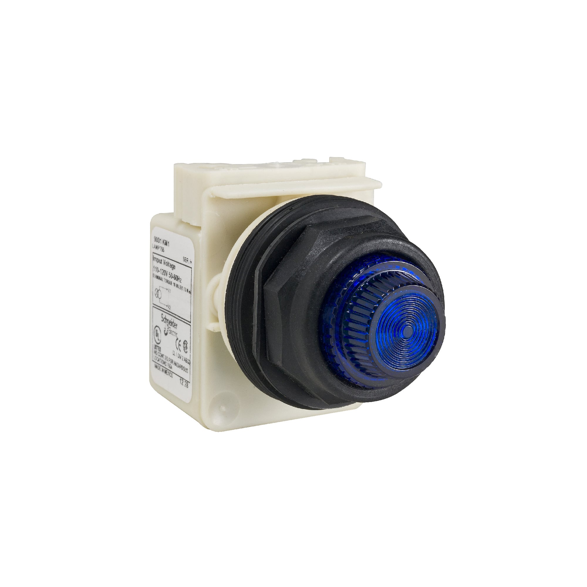 BLUE LED 24V PILOT LIGHT W/LENS