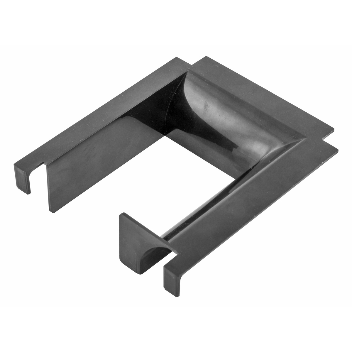 Wire Basket Tray, Accessories, 4 X 4 Cable Dropout, Polymer, Black
