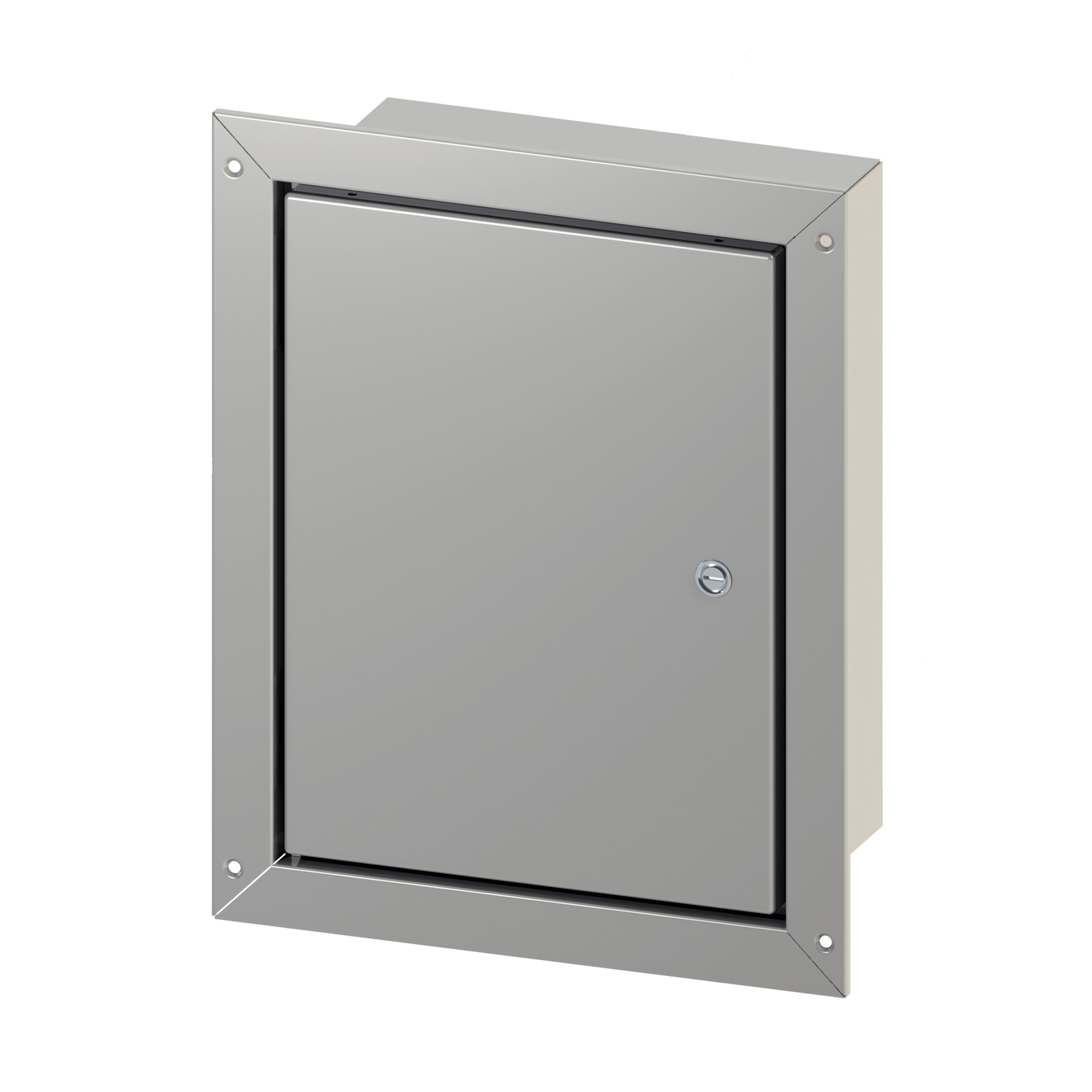 Concept Flush-Mounted Enclosures, 12.00x12.00x6.00, Gray, Steel