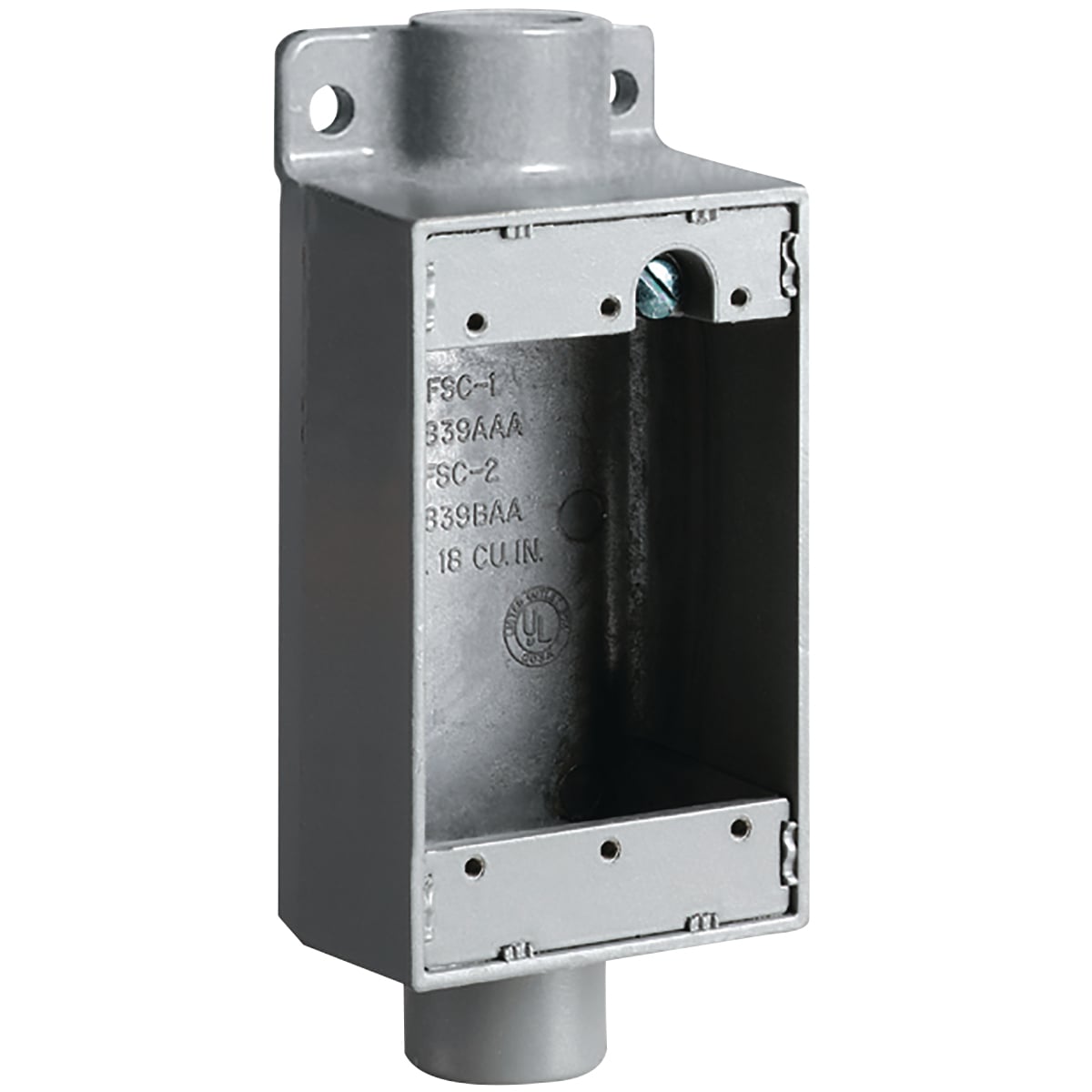 FSC-2 - " Aluminum, Shallow Feed Thru Device Box