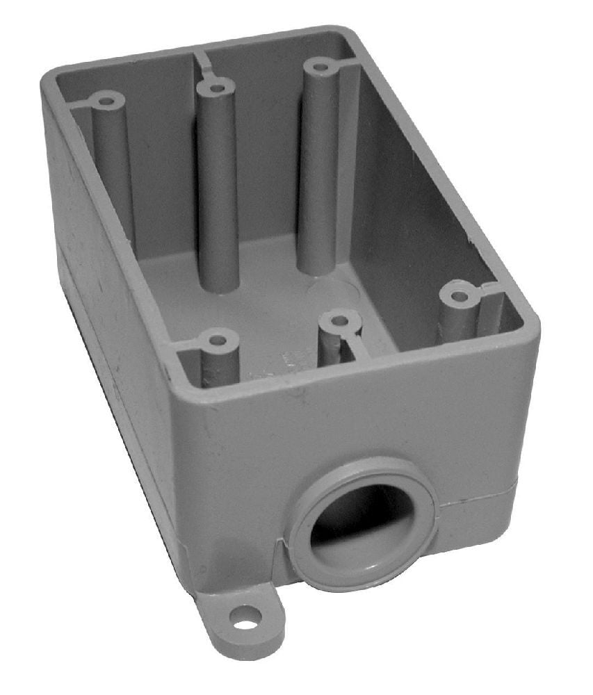 FSE05 1/2" PVC FSE SING. GANG BOX KRALOY