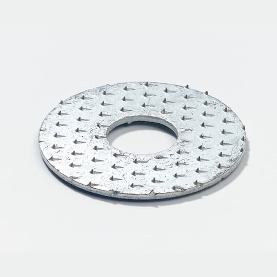 Insulation Piercing Washer, Outer Diameter 31.8mm (1.25 Inches), Inner Diameter 14.2mm (0.56 Inch), Stud Size 1/2 Inch, Copper Alloy, Tin Plated