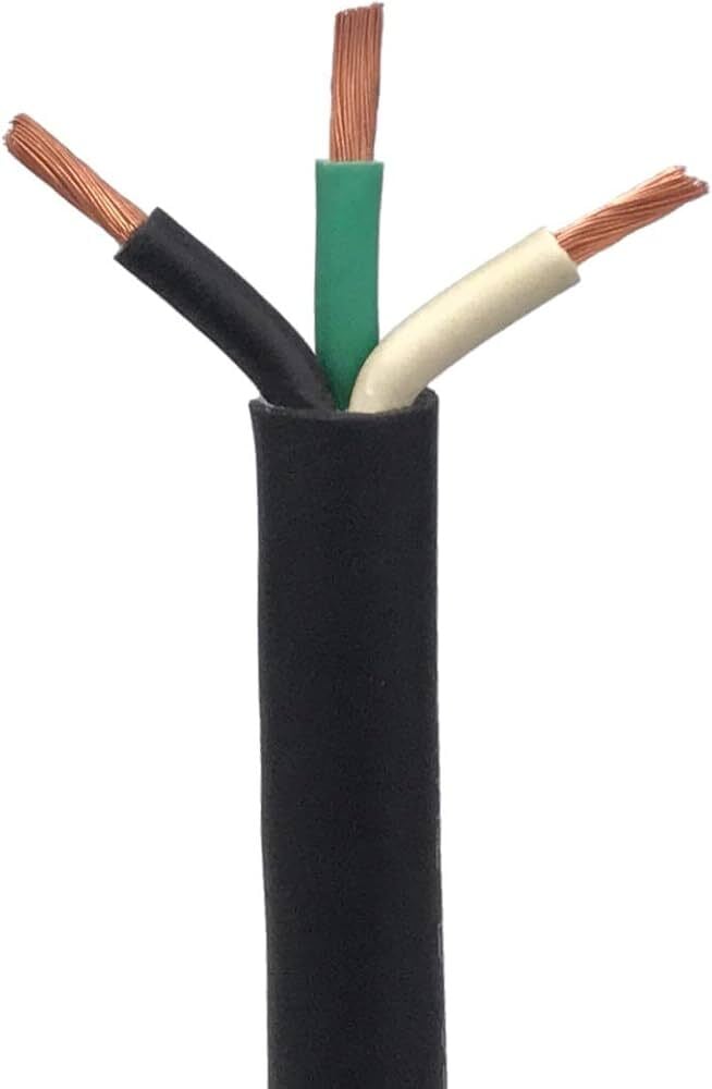 SOOW/SOW Cord, 12 AWG, 3 Conductors, Black, 500 Foot Reel