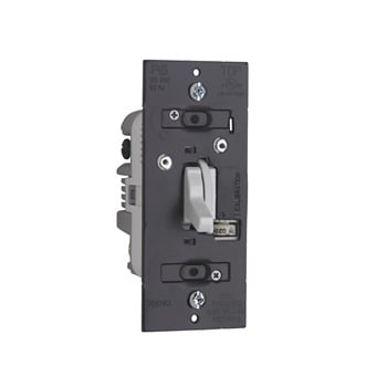 Trademaster CFL/LED/Incandescent Single Pole/3-Way Toggle Dimmer, White