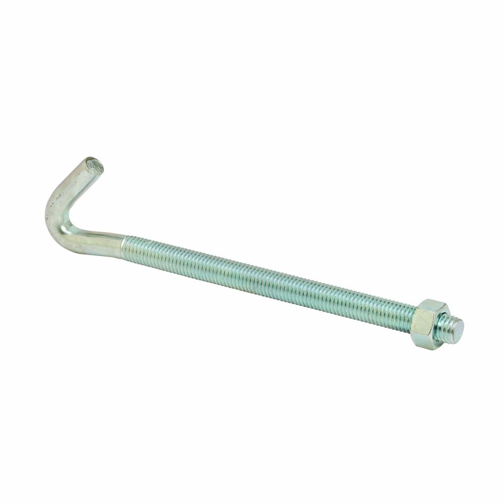 Eaton B-Line series U-bolt and J-bolt, 8.5" H x 0.5" D, Steel, 6-3/4" thread/rod size, 0.625" beam thickness