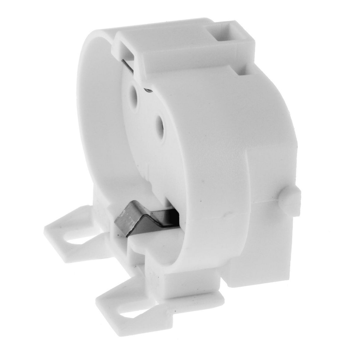 Fluorescent Lamp Holders, Compact Type, 18-55 Watt 2G11, Horizontal Mount, Snap-In