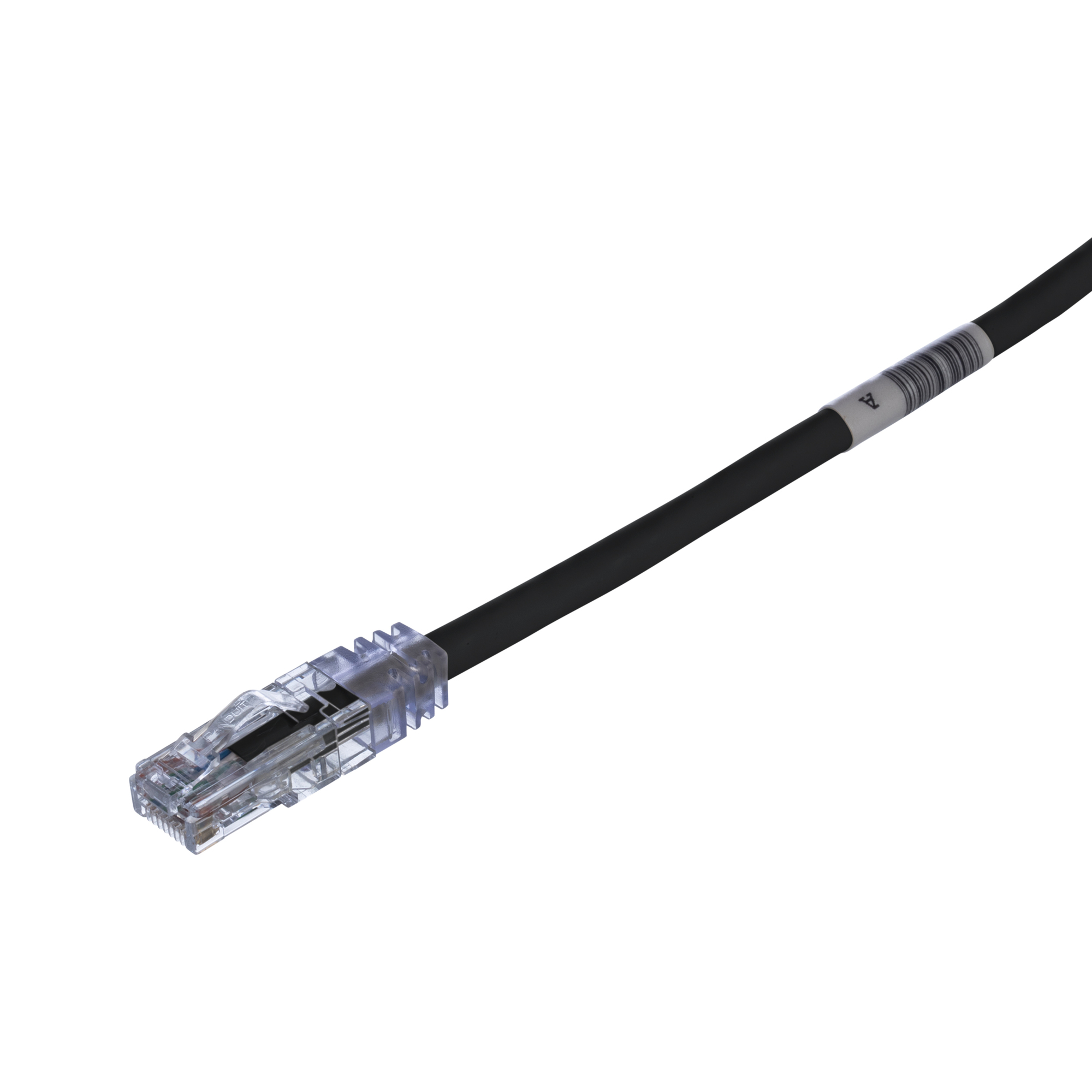 UTPSP7BLY PanNet TX6 PLUS Patch Cord, Cat 6/Class E, 24 AWG U/UTP Copper Conductor, Modular Plug Connector, 7 ft L Cord, Black