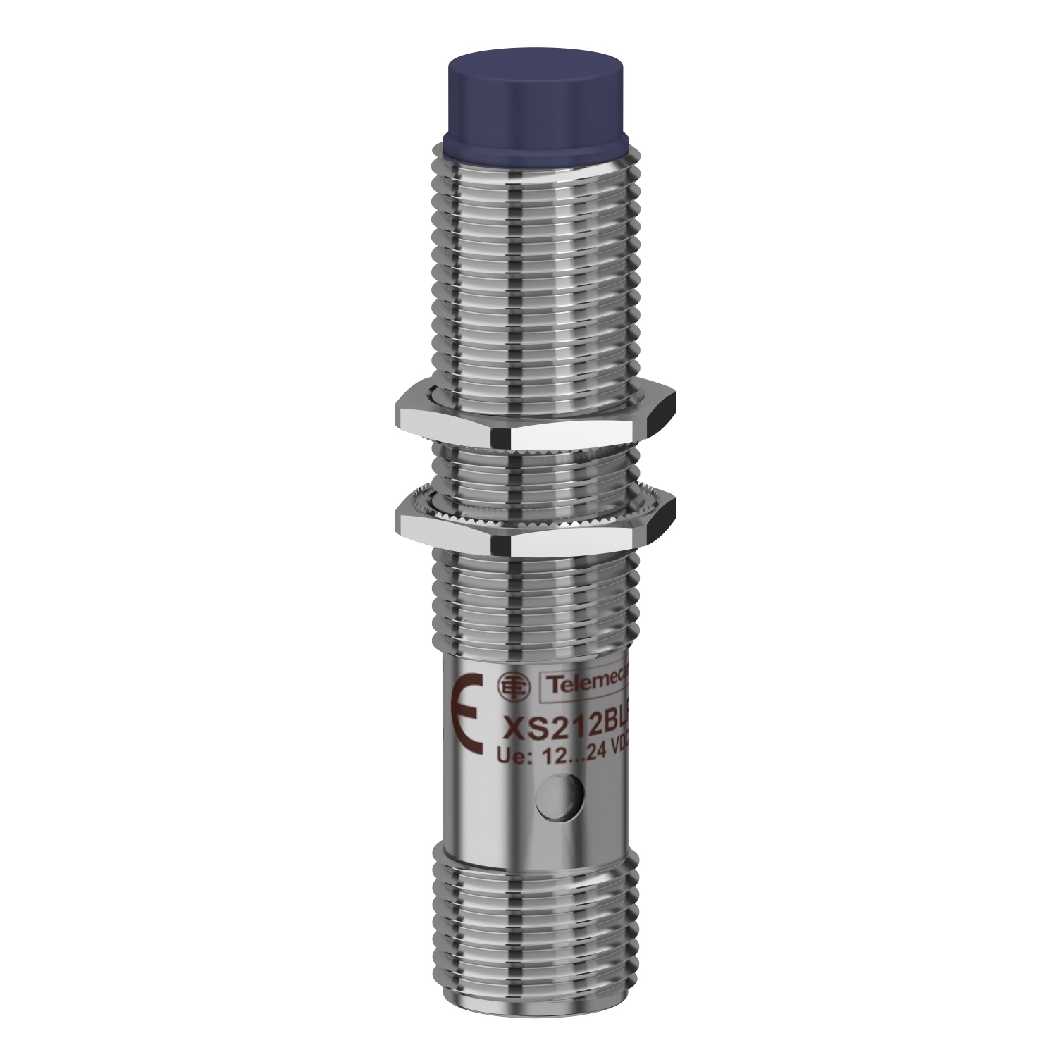 inductive sensor XS2 M12, L53mm, brass, Sn4mm, 12..24VDC, M12