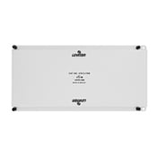 Full Width Universal Security Plate with PCB Mounting Clips, White