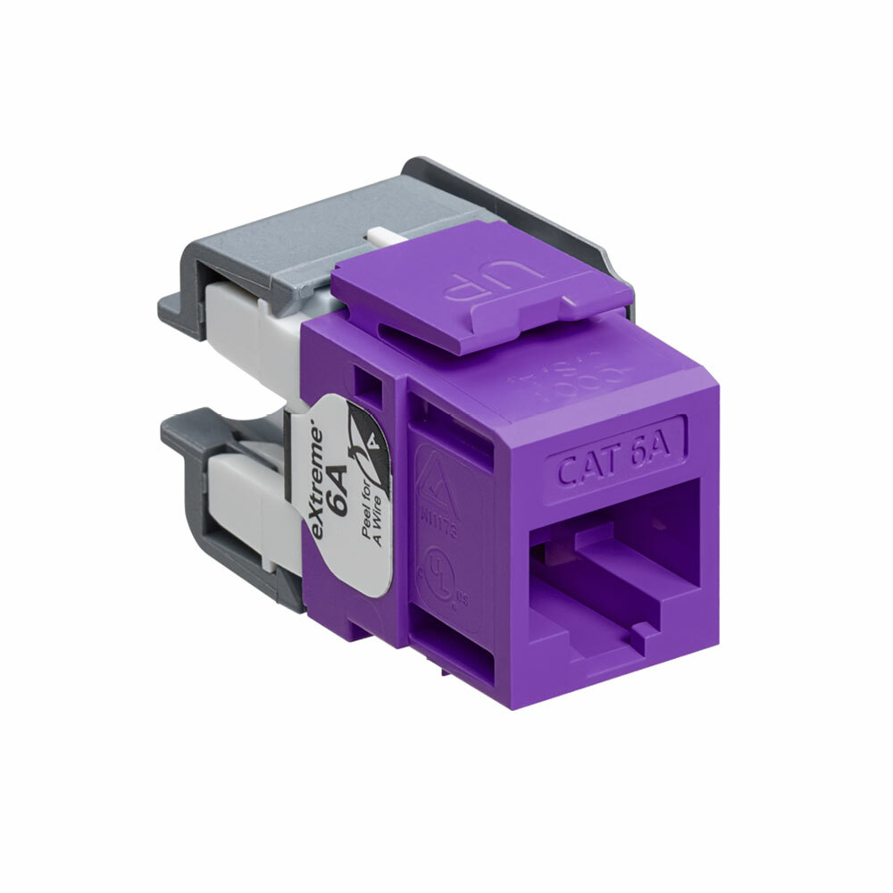 eXtreme 10G QuickPort Connector, CAT 6A, purple