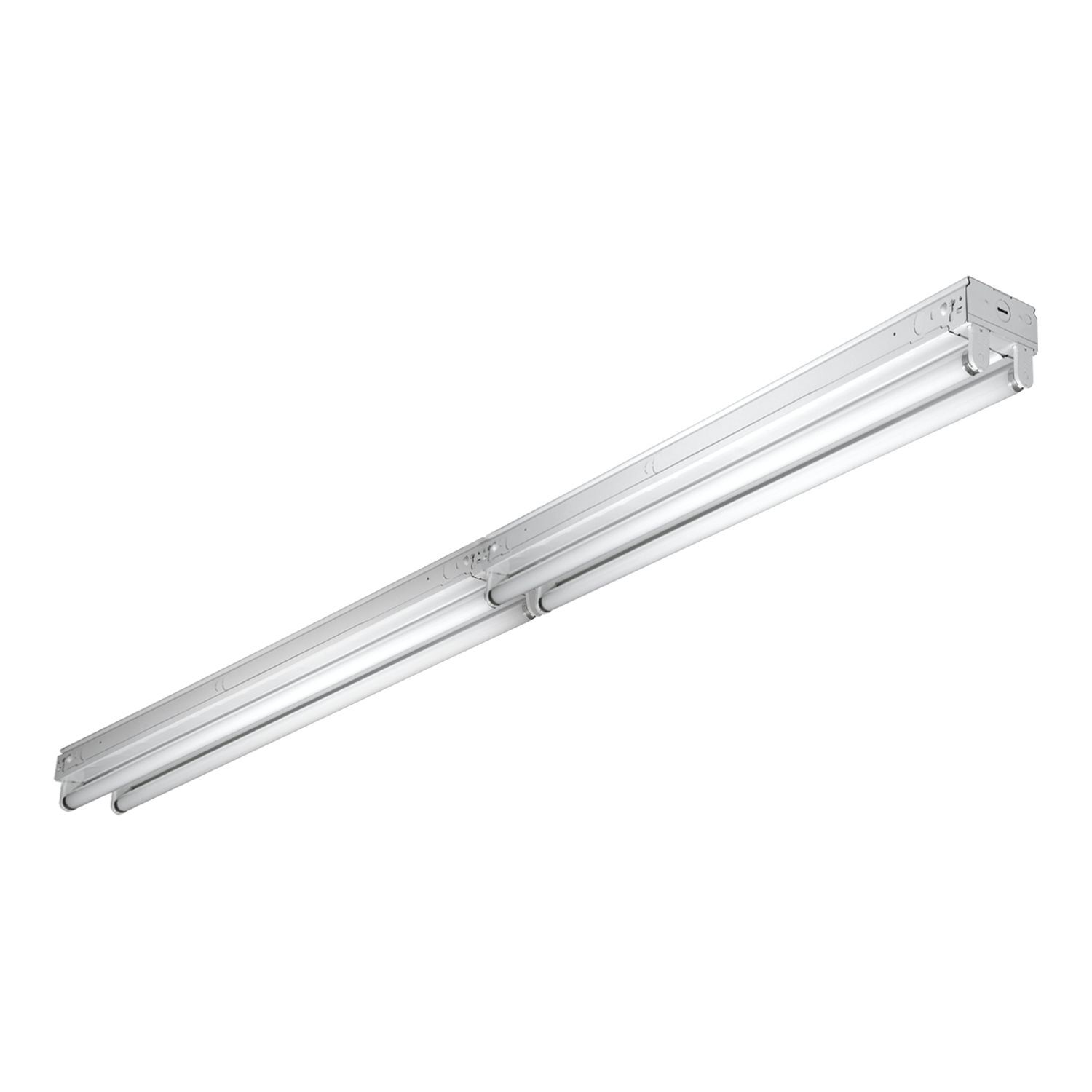 4 Lamp, Tandem 8' Standard Strip, 120-277V CEE Listed Electronic Ballast, T8, Flip-up Sockets