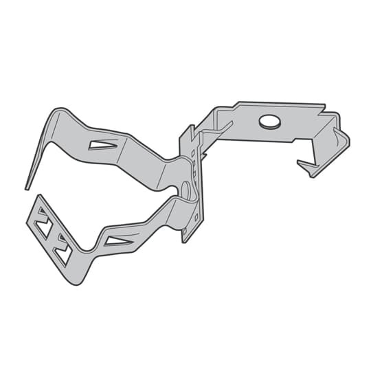 Snap-On Conduit-to-Metal Stud Conduit Support Clip, 1/2 Inch to 3/4 Inch Conduit or MC/AC Cable, Black Zinc Phosphate Finish