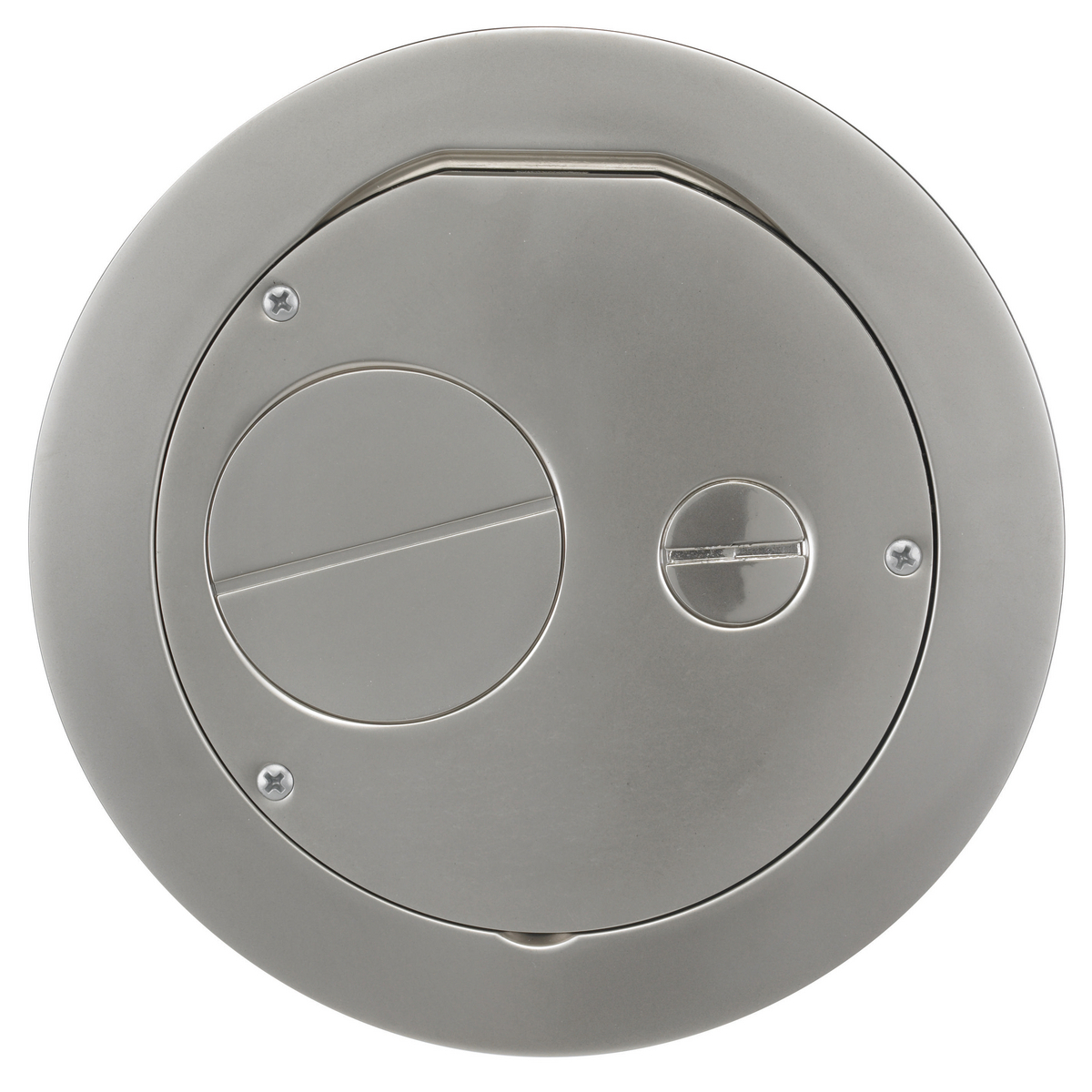 SystemOne, Furniture Feed 6" Series, Furniture Feed Cover, Satin Nickel Plated