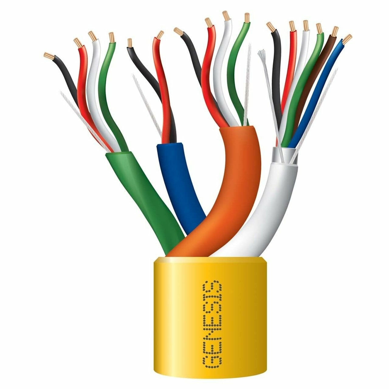 22/6 SHLD + 22/4 + 22/2 + 18/4 CABLE - 1000 FT REEL - YELLOW