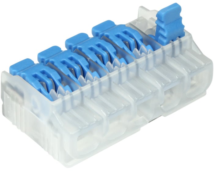 In-Sure Lever Wire Connector, L25 5-Port, 1500/carton