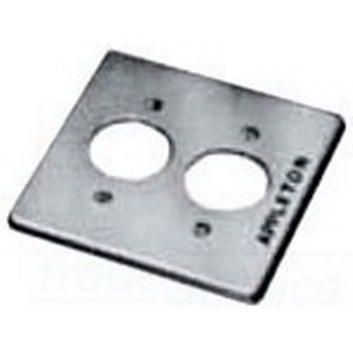 Receptacle 2-Gang FS Cover; Stamped Steel