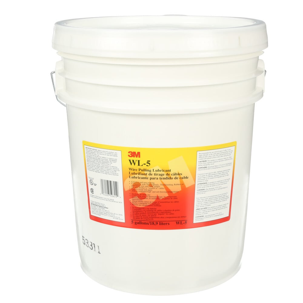 3M(TM) Wire Pulling Lubricant Gel WL-5, Five Gallons