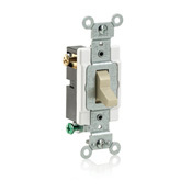 CS320-2T 3-Way Grounding AC Quiet Toggle Switch, 120/277 V AC, 20 A, 800 W, 1000 VA Power Rating