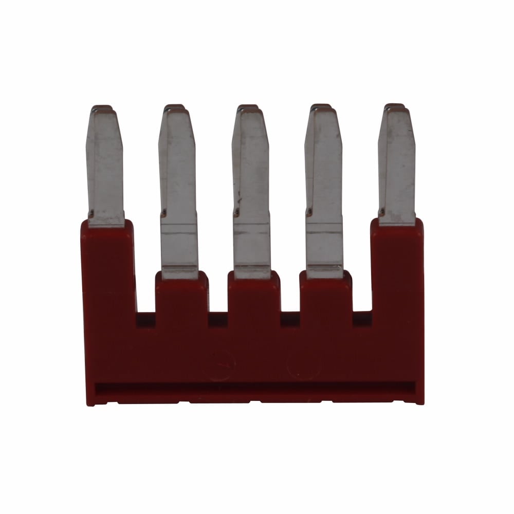 Eaton, Plug-in bridge, Red, Five-position, Used With: XBUT25, XBUT25PE, XBUT25D12, XBUT25D22, XBUT25D12PE, XBUT25D22PE, XBPT25