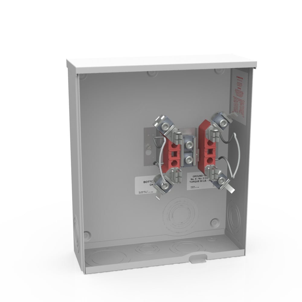 U3850-O-TG-KK 4 Term, Ringless, Plain Top, Triplex Ground, Horn Bypass, Side Wireway