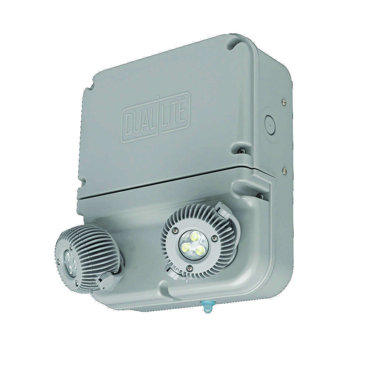 Dynamo Series, Battery Runtime: 90 min, Battery Type: Lithium Iron Phosphate, Color: Gray, Number of Lamps: 2, Lamp Type: LED, Voltage Rating: 120-277 VAC, Wattage: 12 W, Remote Capacity: 6 W, Options: NEMA 4X/IP66 Rated and 3 Watt LED lamps.