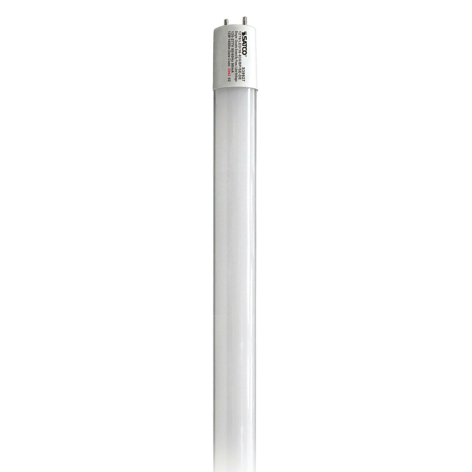 12W T8 LED - 3 ft. - 3500K - G13 Base - 50000 Hours - 1400L - Type B - BBP - 1 or 2 Ended Wiring