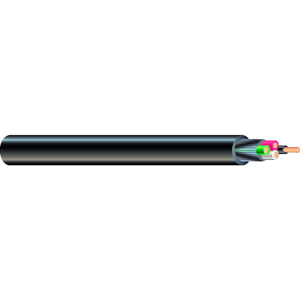 16-26 CU 3/C BLACK/WHITE/GREEN SEOOW SEOPRENE BLACK 105C 600V POLY 250 FT