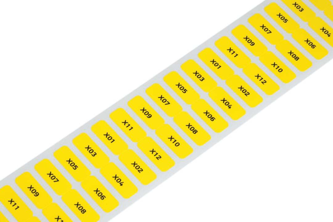 Labels; for Smart Printer; permanent adhesive; 8 x 20 mm; white