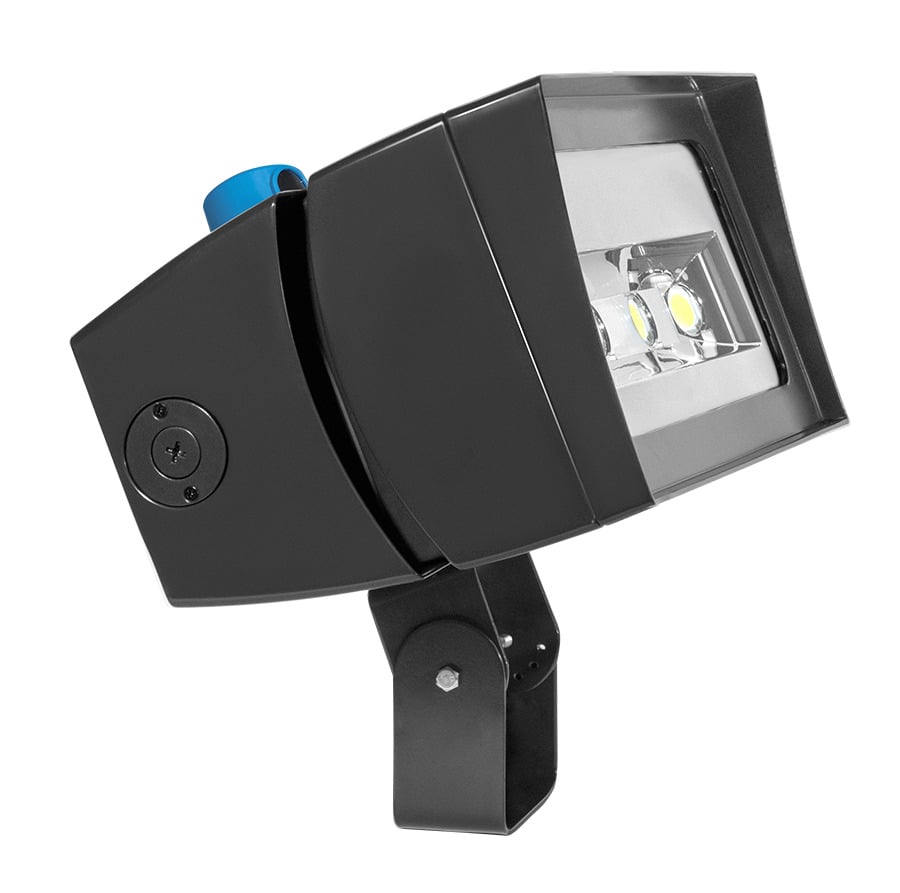 Future Flood, 230W,7Hx6V, 5000k, LED, 120-277V, Dimmable Twistlock Photocell, Trunnion, Bronze