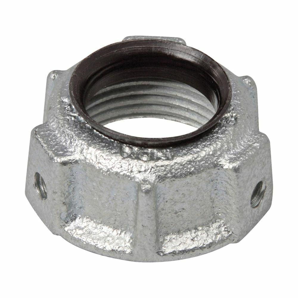 Eaton Crouse-Hinds series throat bushing, Rigid/IMC, Insulated, Malleable iron, 150C, Threaded, 1"