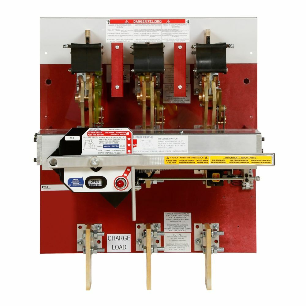 Eaton pringle bolted pressure contact switch,With control power transformer,4000A,120V,Top feed,Ground fault,480V,Three-pole,Three-wire,Fusible