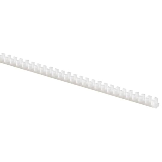 Molded Grommeting Natural Nylon 6/6 For Panel Thickness .086 To .128, 12 3/4 inch strip 100 Per Package