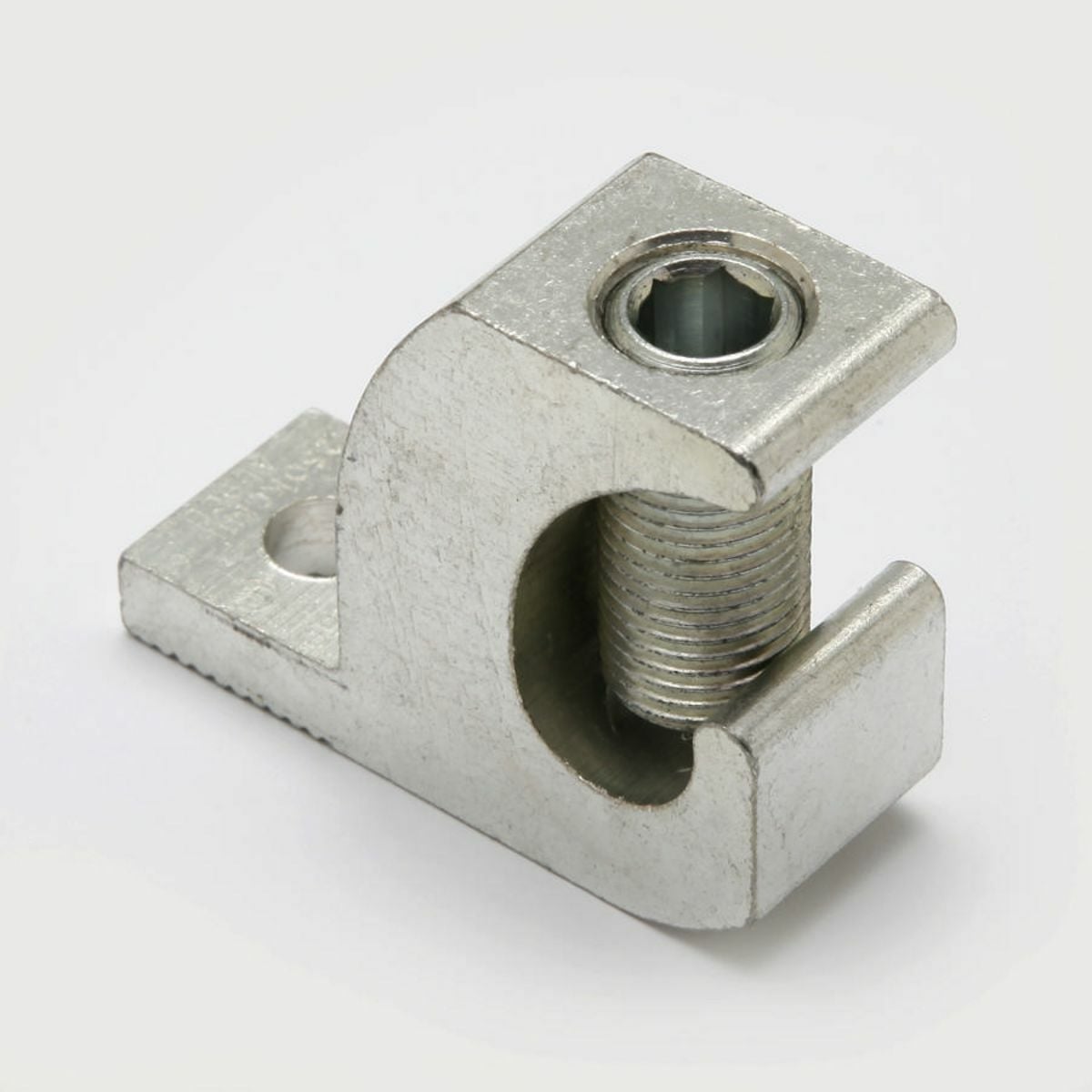 Copper Lay-in Lug, 14-4 AWG, #10 Stud, Tin Plated.