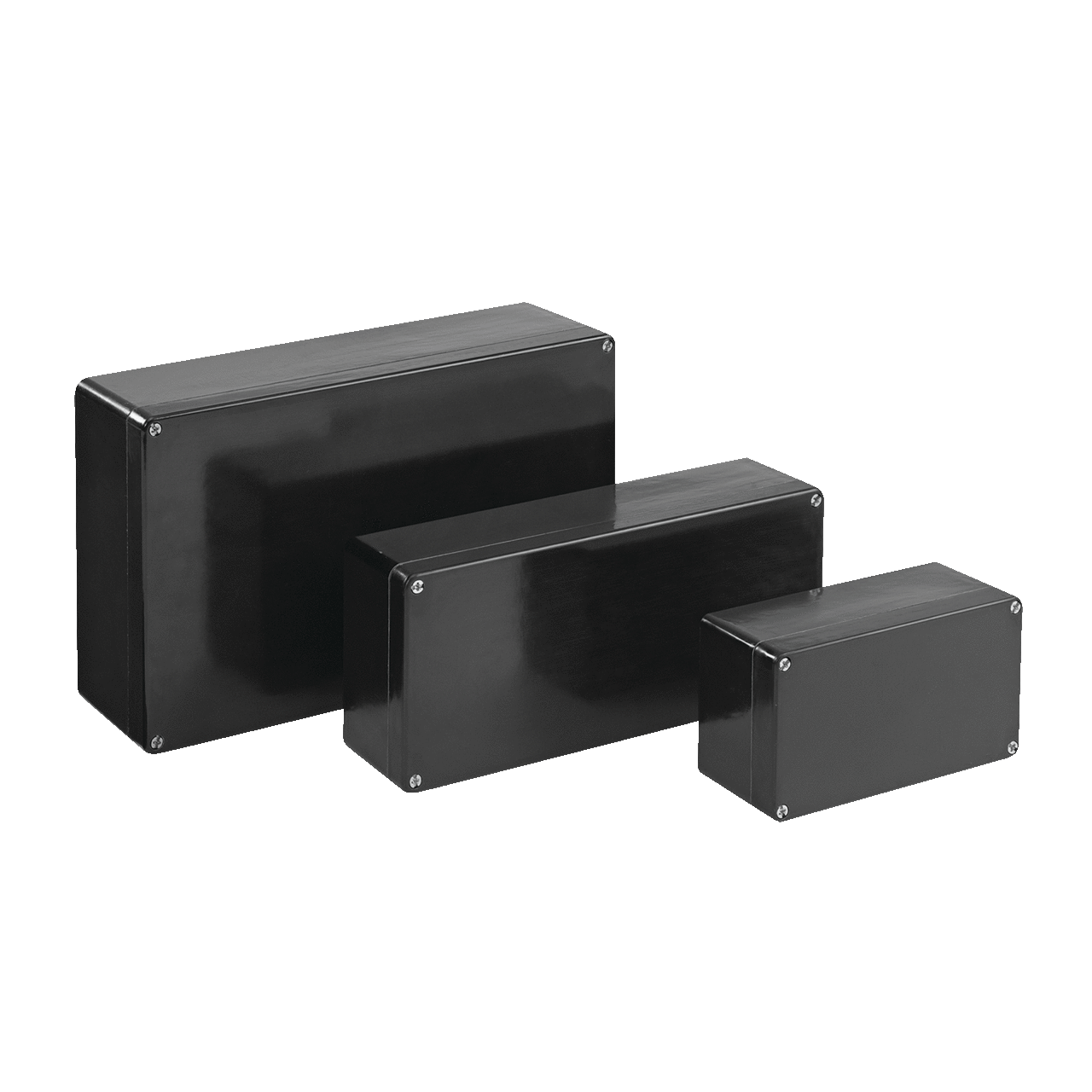 ZonEx Non-Metallic Terminal Enclosure, 120x220x90mm, Black, Fiberglass