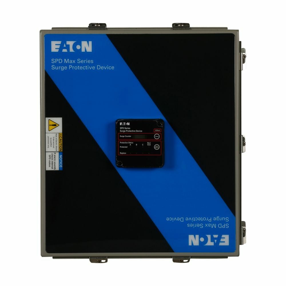 Eaton SPD Max series surge protection device, SPD Max Series, 160 kA per phase, 480 Delta (3W + G), Power Xpert SPD, NEMA 4 with internal circuit breaker