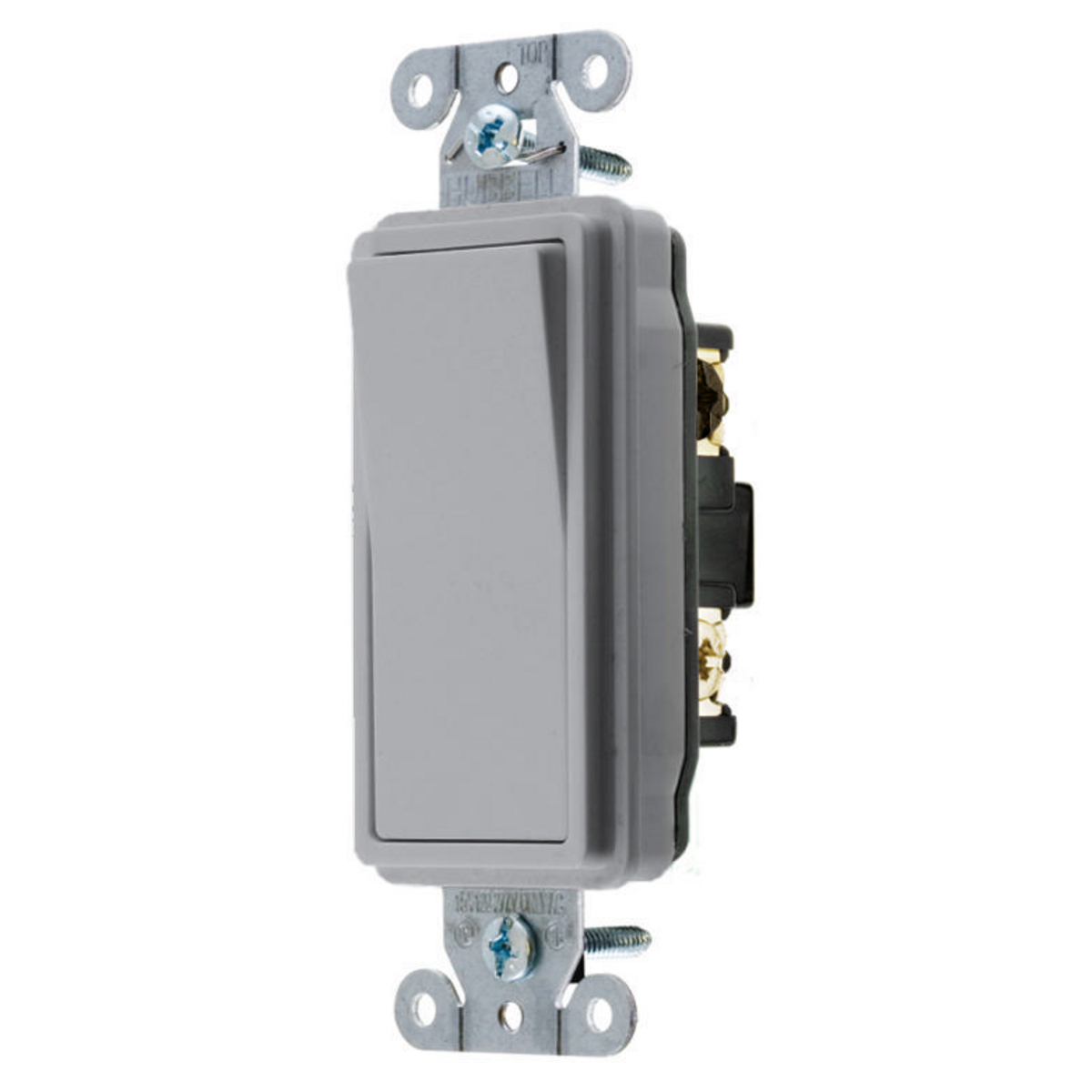 Decorator Switch, Specification Grade, Three Way, 20A 120/277V AC, Back and Side Wired