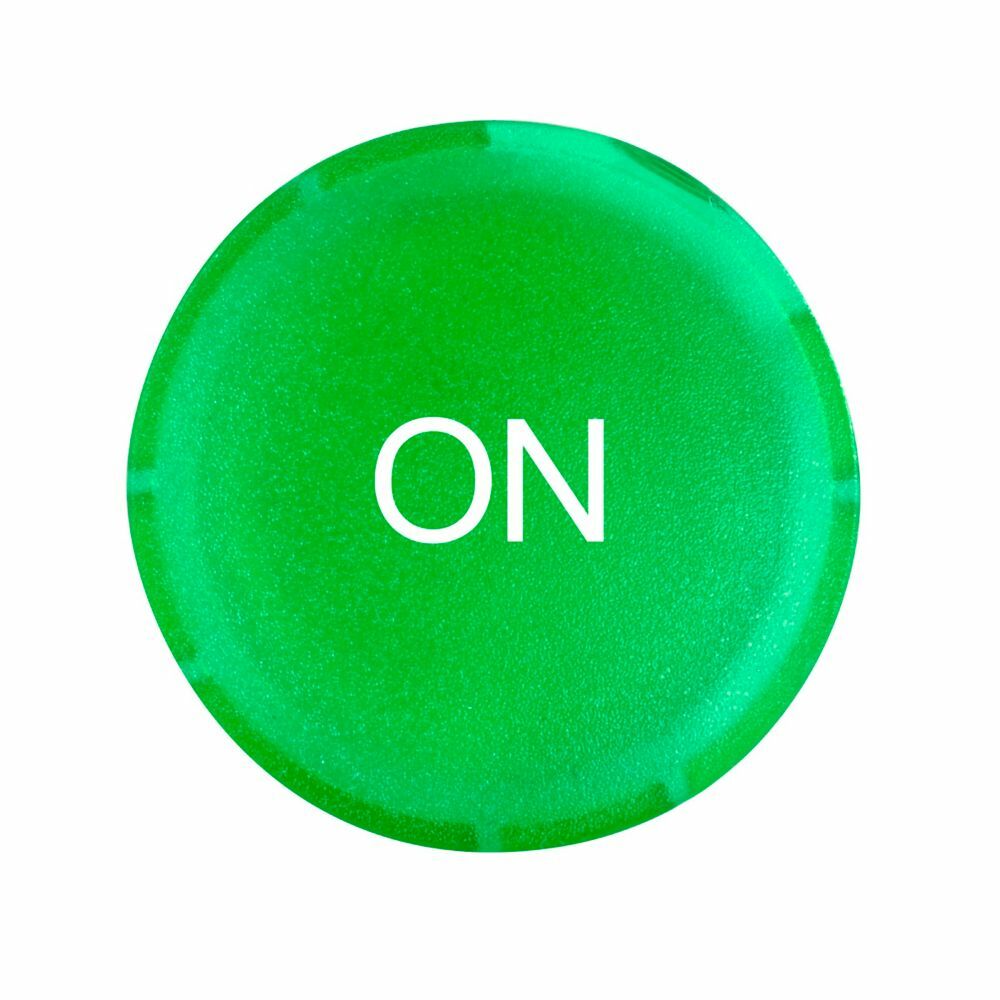 Eaton M22 pushbutton button lens, M22 Button Lens, 22.5 mm, Illuminated, Inscription: ON/ GB6, IP67, IP69K, NEMA 4X, 21, Button: green