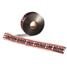 Foil-Backed Detectable Buried Utility Tape - Red, Legend: Electric Line, Size 6 inch x 1000 feet