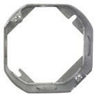 Octagon Box Extension Ring, 15.8 Cubic Inches, 4 Inch Diameter x 1-1/2 Inch Deep, 1/2 Inch Knockouts, Pre-Galvanized Steel, Drawn Construction