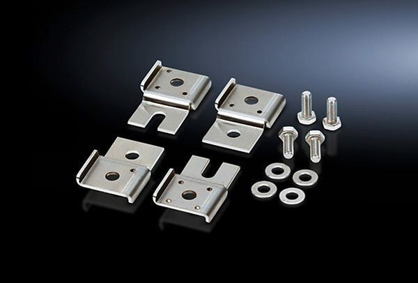 For use with KL, EB/JB, and AE/WM enclosures.  Designed to match the functionality of standard NEMA style flanges.  Slotted to accomodate drop on and lift off mounting.