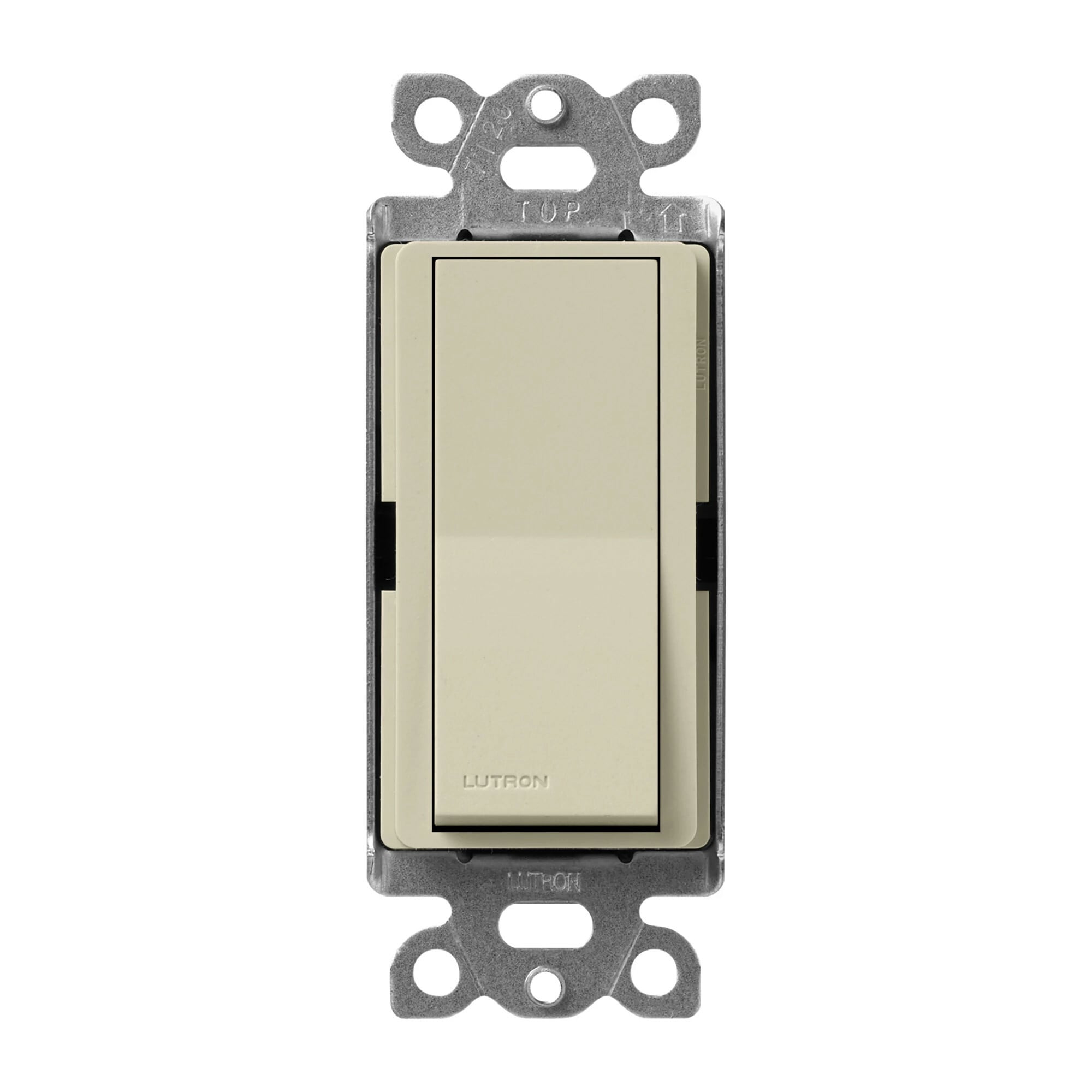 SC-3PS-CY Claro On/Off Rocker Switch, 15 Amp, 1 Pole/3-Way, Satin, Clay