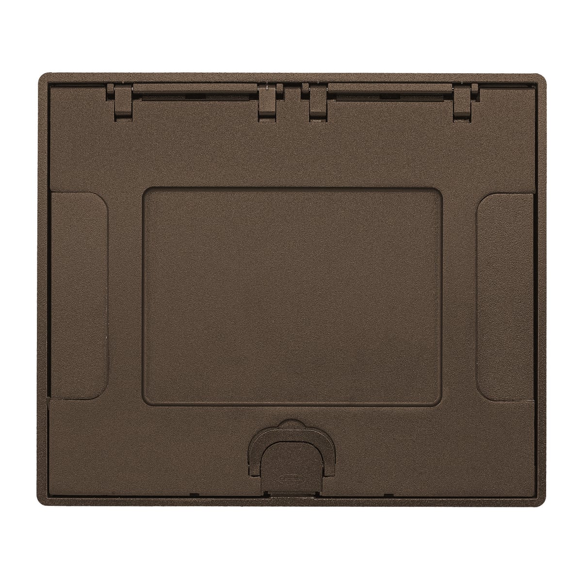Concrete Floors, Recessed, CFB6G & CFB10G Rectangular Series, Flush Cover Assembly, Bronze Powder Paint Finish with Floor Insert