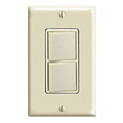 15 Amp, 120/277 Volt, Decora Brand Style Single-Pole / 3-Way AC Combination Switch, Commercial Grade, Grounding, Ivory