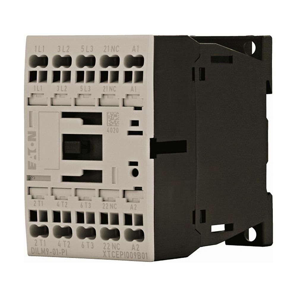 Eaton XT IEC contactor, DILM9-01(110V50HZ,120V60HZ)-PI, 0NO/1NC, 9A