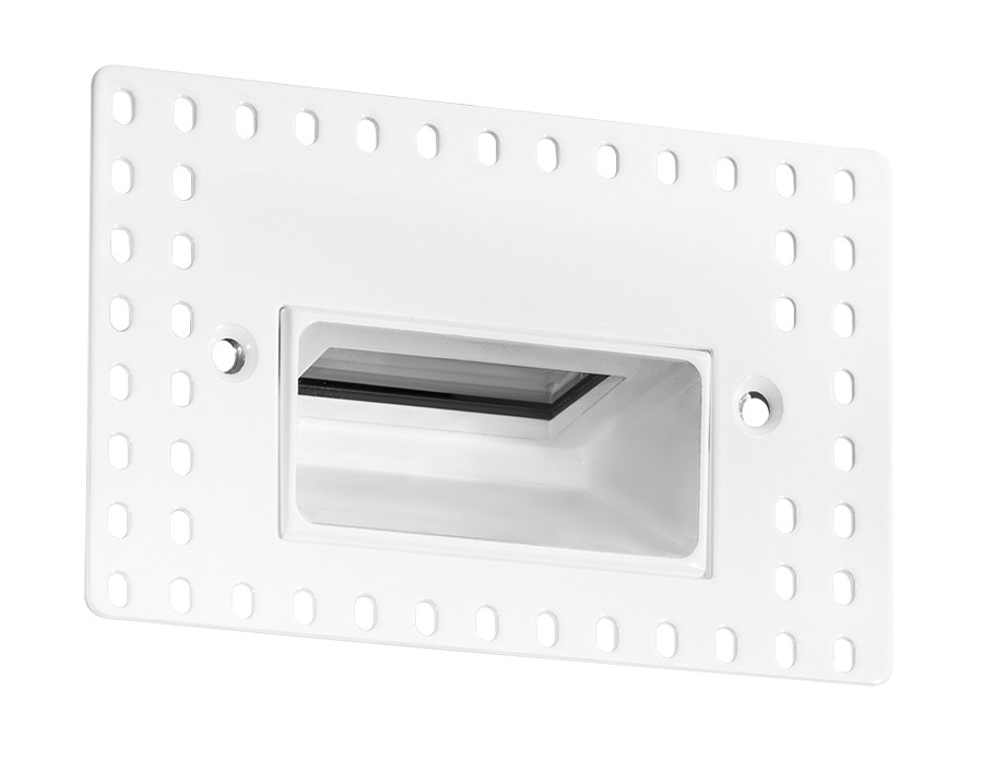Landscape 81 Lumens Steplight Recessed Horizontal 3W 120V 2700K Trimless White