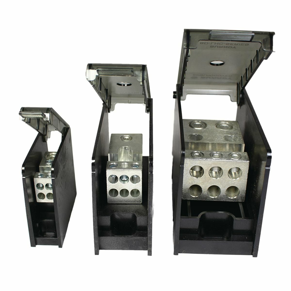 Terminal block covers, AWG 4 - 500 kcmil (Run), AWG 4 - 500 kcmil (Tap), Power Distribution Block,Torque:500.