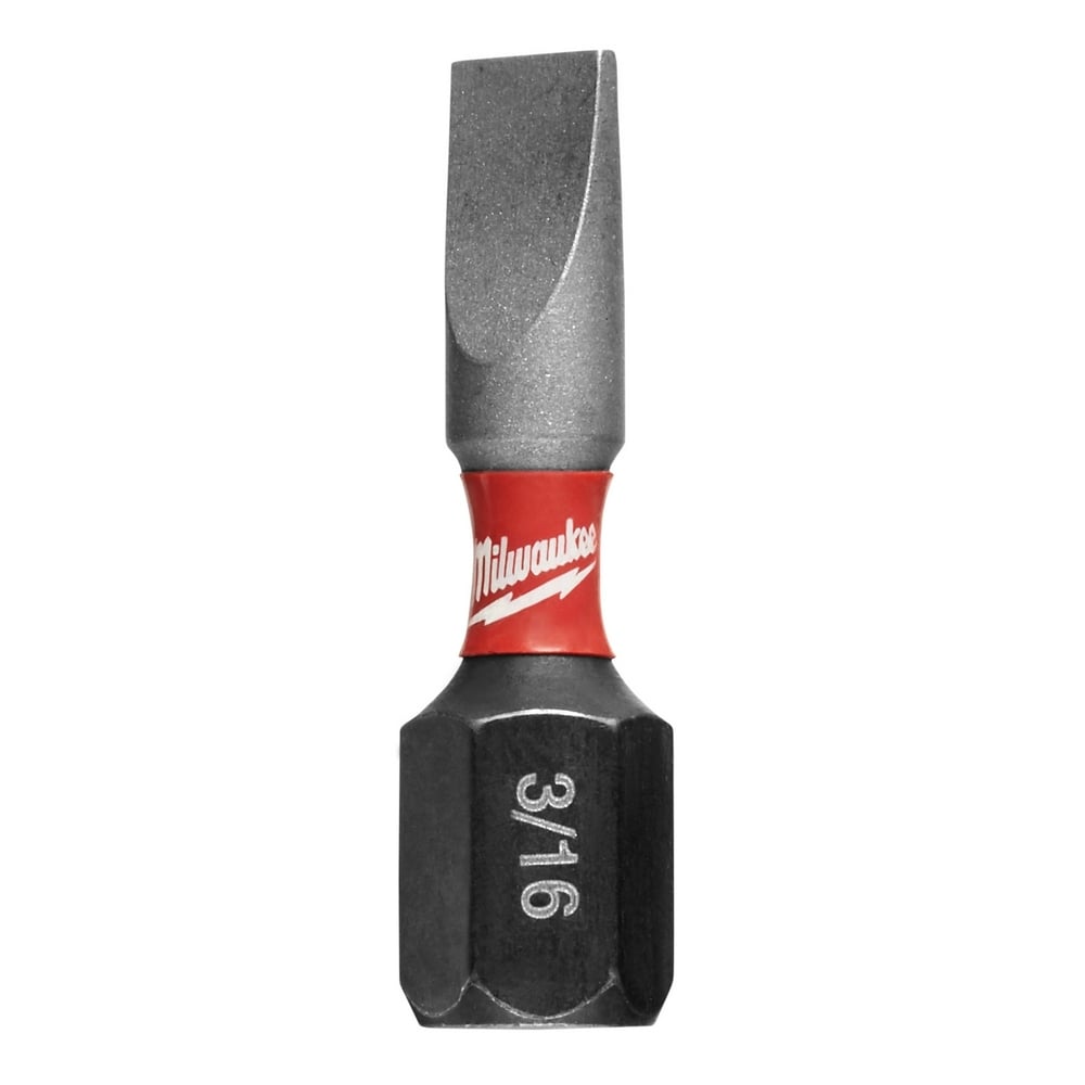 SHOCKWAVE 2-Piece Impact Slotted 3/16 in. Insert Bits
