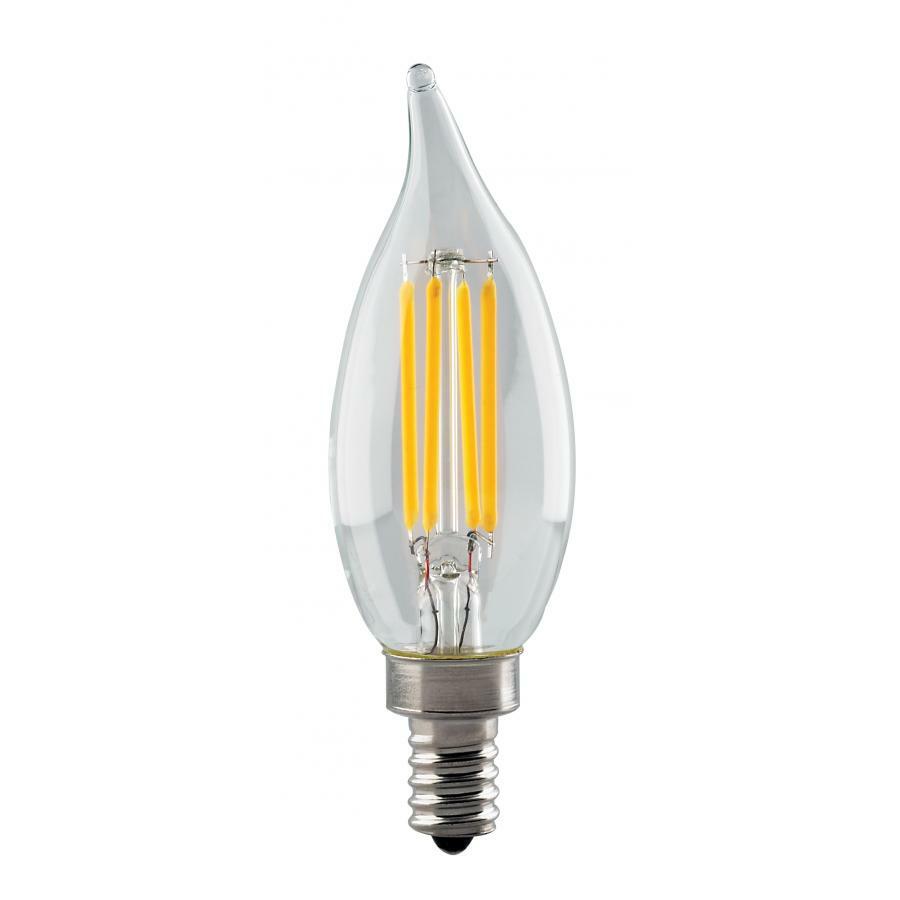 4.5 Watt CA11 LED - Clear - Candelabra Base - 2700K - 350 Lumens - 120 Volts