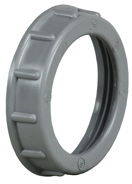 Conduit Bushing, 1-1/2 in. Size, ThermoPlastic, Gray, +105 DEG C temperature rating