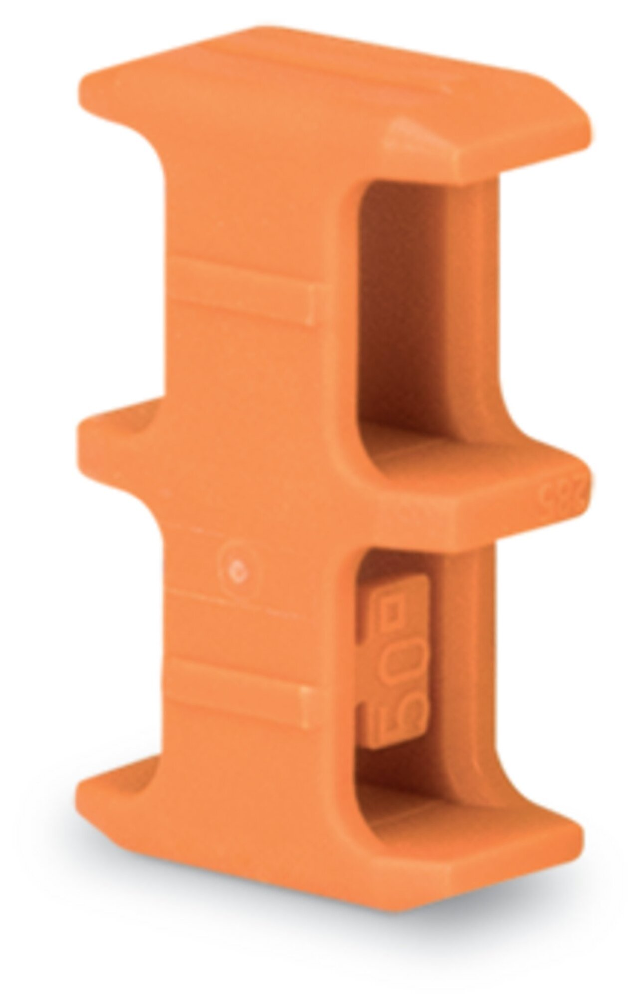 Fixing element; for 50 mm high-current terminal blocks; orange